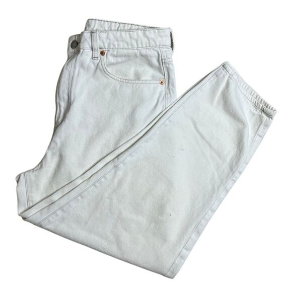 & Denim Loose Mom Jean Cream Size 10 - Picture 1 of 6